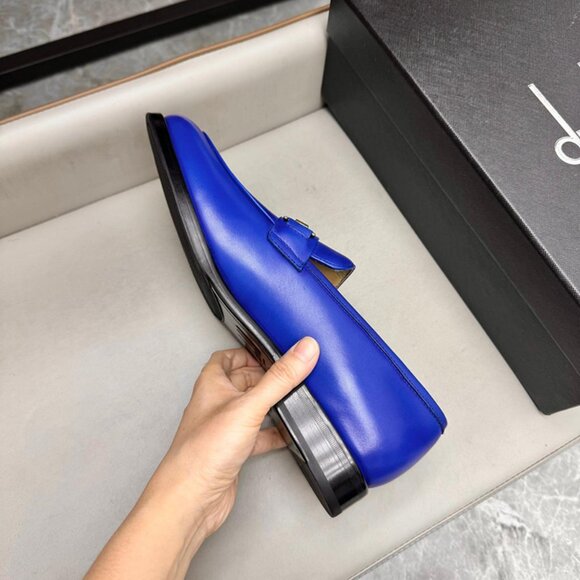 Dunhill Classic Business Leather Shoes Blue main image 9